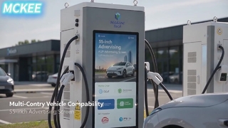 Bộ sạc DC EV nhanh với màn hình quảng cáo Cảm ứng 10 inch
