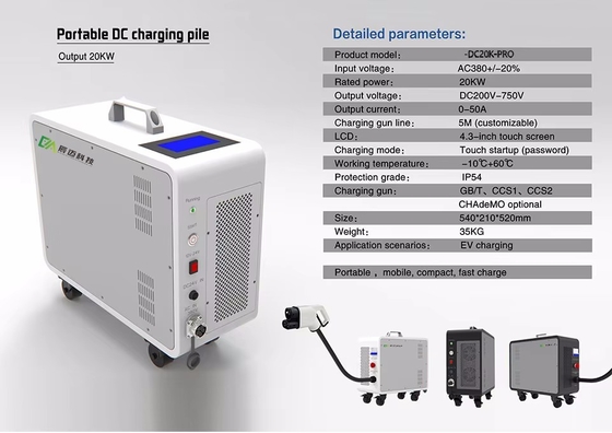Giá tốt. Rfid tương thích 20kw 220v OCPP nhanh DC EV Car Charger Trạm sạc Chademo trực tuyến