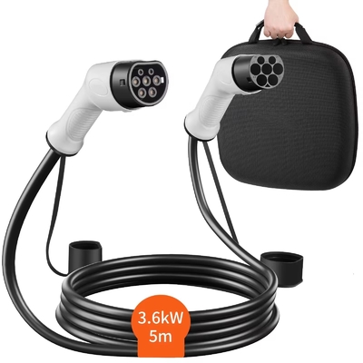 Giá tốt. Loại 2 đến loại 2 Cáp sạc EV 16A 220V 5M Cáp sạc xe EV trực tuyến
