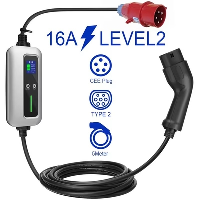Giá tốt. Bộ sạc Ev 3 pha thông minh 11kw Loại 2 Quản lý dòng chảy Đường sạc chậm trực tuyến
