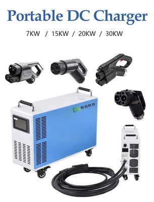 7KW 15KW 20KW 30KW Bộ sạc xe điện DC di động Bộ sạc xe điện tháo rời