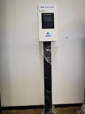 7KW Blue And White Column / Floor Type Single Gun Electric Vehicle AC Sạc đống