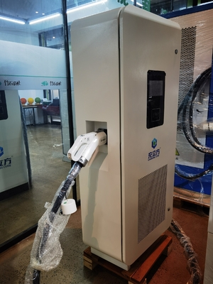 Giá tốt. Trạm sạc xe điện đơn súng tích hợp sàn thương mại / gia dụng màu trắng mới 120KW trực tuyến