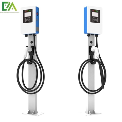 Giá tốt. Loại 1 Loại 2 7KW 11KW 21KW Blue And White Column / Floor Type Một khẩu súng xe điện Đống sạc AC trực tuyến