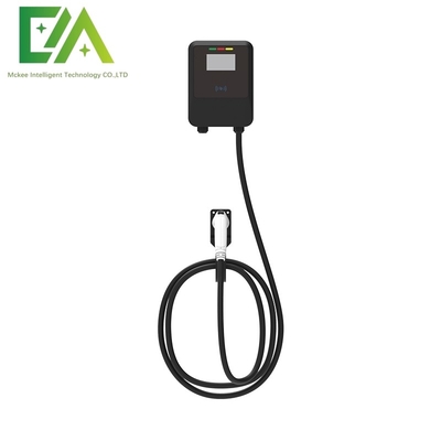 Giá tốt. 7KW 11KW 22KW Đen xe điện treo trên tường súng đơn AC Bộ sạc / Bộ sạc di động thương mại trực tuyến
