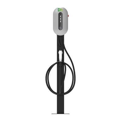 Giá tốt. 7KW 11KW 22KW Silver Column Type Single Gun Electric Vehicle AC Sạc trực tuyến
