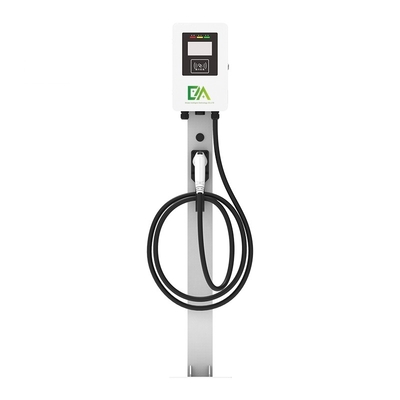 Giá tốt. Trang chủ 7KW 11KW 22KW 32A Đường cột trắng loại súng đơn Xe điện Đồ sạc AC trực tuyến