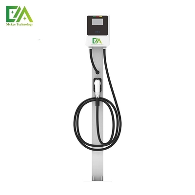 White Household thương mại 7KW / 11KW / 22KW đơn súng dọc xe điện AC sạc đống