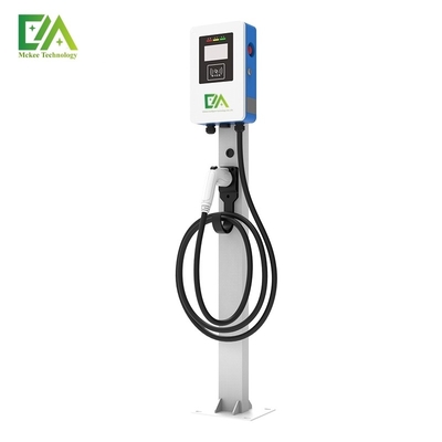 Giá tốt. Nhà hàng thương mại màu xanh và trắng 7KW / 11KW / 22KW Đồ sạc AC đơn súng / Đồ sạc xe điện trực tuyến