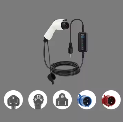 Giá tốt. 7KW 32A 1 Bộ sạc điện đơn pha loại 1 5M 10m Cáp Bộ sạc xe điện Khung hộp Sạc xe điện CEE Plug trực tuyến