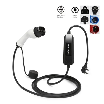 Máy sạc điện thoại di động mới 16A AC Ev Charger 3.5KW Điện năng điều chỉnh thông minh loại 1 loại 2 Điện thoại di động EV Charger Trạm sạc điện thoại di động