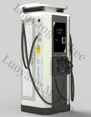 Giá tốt. DC 120kW CCS2 Sân sạc EV hai súng chức năng RFID gắn trên sàn 400V Điện áp đầu vào IP54 lớp Chademo có sẵn trực tuyến