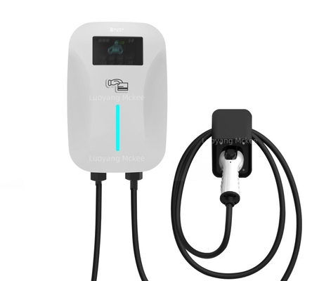 7KW Type 1 AC EV Charger with 4.3-inch Color Display and Galvanized Steel Wallbox Charging Station