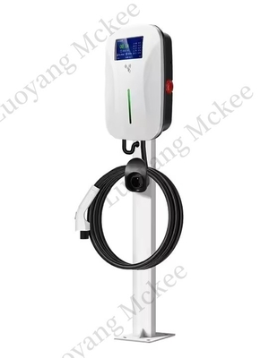 Giá tốt. 14KW 32A Trạm sạc EV gắn trên tường 4,3 inch màn hình LED màn hình hiển thị súng kép New GB giao diện sạc đống trạng thái sạc trực tuyến