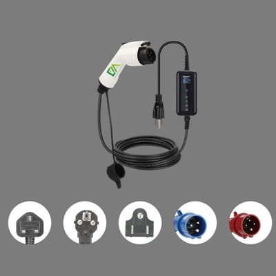 Giá tốt. Bộ sạc xe điện AC di động có thể điều chỉnh 16A 32A 3.5kW 7kW Súng sạc ngoài trời IP66 cho GB/T IEC 62196-2 Loại 1 Loại 2 Trực tuyến