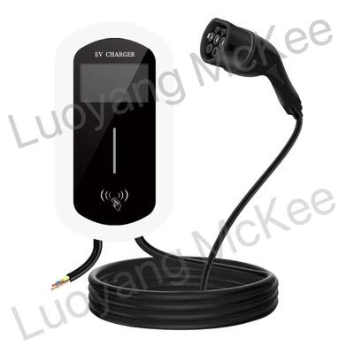 Giá tốt. 7kW 11kW Lắp tường AC EV sạc 32A 220V OCPP 1.6J WiFi 4G LAN IP54 4.3 Inch màn hình cảm ứng Trực tuyến
