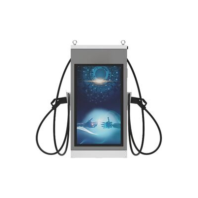 Giá tốt. Bộ sạc DC EV thương mại đa chức năng với màn hình LCD quảng cáo 55 inch IP54 OCPP1,6J làm mát bằng không khí 240kW cho vận hành đội xe đường cao tốc đỗ xe Trực tuyến