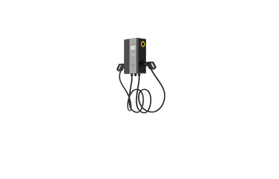 Giá tốt. Bộ sạc AC 2 khẩu 14kW gắn trên tường màn hình cảm ứng màu & nhiều thanh toán, chống tia UV, lý tưởng cho bãi đậu xe dân cư & thương mại trực tuyến
