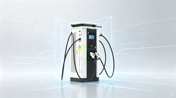 Integrated DC Fast Charger with Swing Arm, 120‑180kW, Damped Swing Arm for Cable Support, DC Charging Pile for Parks & Charging Stations