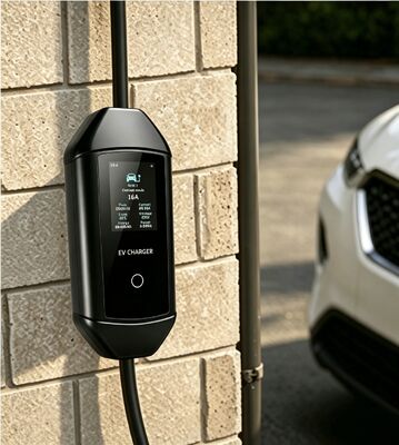 Giá tốt. McKee Q2 Portable Type 1 AC EV Charger 1.92kW 6A đến 16A 3.67 Inch LCD IP54 UL94 V0 85V đến 265V Cho sạc ngoài trời tại nhà Trực tuyến