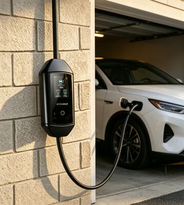 Giá tốt. Giải pháp sạc xe điện ngoài trời McKee Q2 Bộ sạc AC di động loại 1 7.6kW 85V đến 265V Điện áp đầu vào 6A đến 32A Hiện tại Điều chỉnh màn hình LCD 3,67 inch IP54 Mức bảo vệ UL94 V0 Trực tuyến