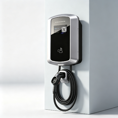 Giá tốt. Trạm sạc EV tương thích Type1 J8 chống ăn mòn muối, lắp tường, lắp cột, Bộ sạc AC 7.6kw 32A 85V đến 265V IP54 Màn hình LCD 5.64 inch, triển khai dân dụng và thương mại Trực tuyến