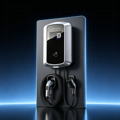 Giá tốt. Ống tường Ống cột Ống sạc J8 AC Trạm sạc chống phun muối loại1 Sạc EV 9.6kw 40A 85V đến 265V IP54 5.64 inch màn hình LCD cho nhà kinh doanh Trực tuyến