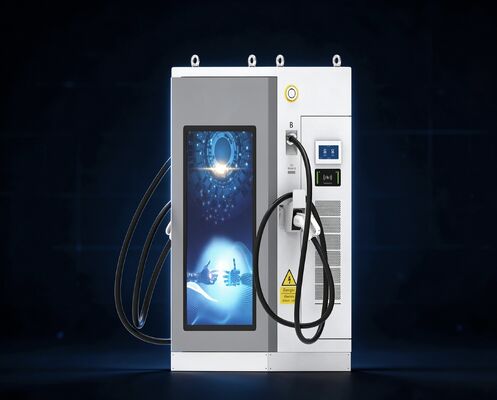 Giá tốt. Lớn màn hình quảng cáo Commercial DC Charging Station CLF DC 80 80kW DC EV Charger IP54 Air Cooling OCPP1.6J 55 Inch LCD Multi Connector Support Trực tuyến