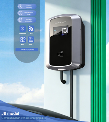 Giá tốt. Giá đỡ tường và cột 85V 265V IP54 Màn hình LCD 5,64 inch cho trạm sạc EV dân dụng 7kW 32A J8 AC Loại 2 Trực tuyến