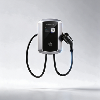 Giá tốt. Trạm sạc EV gắn tường và cột J8 US Type1 tại nhà, sạc AC 7.6kW 32A 85V 265V IP54 Màn hình LCD 5.64 inch Trực tuyến