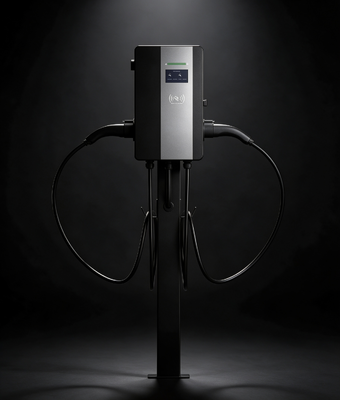 Giá tốt. Bộ sạc xe điện AC CLF gắn tường 22D AC EV loại 1 22KW Cấu trúc hai súng IP54 OCPP1.6J Màn hình cảm ứng màu 4,3 inch tích hợp Dòng điện đầu ra tối đa lên đến 32A Trực tuyến