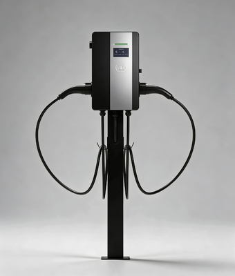 Giá tốt. Tiêu chuẩn thương mại Lượng điện cao Type2 44KW Sạc AC EV đứng sàn AC 44D IP54 OCPP1.6J Với màn hình cảm ứng độ sáng cao 4.3 inch Trực tuyến