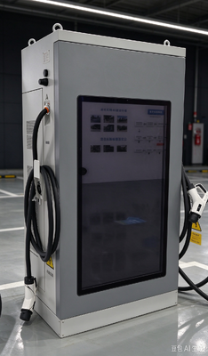 Bộ sạc EV DC 160kW Màn hình LCD quảng cáo 55 inch Màn hình kép CCS1 CCS2 CHAdeMO GB/T cho Trung tâm thương mại