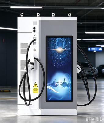 Giá tốt. 60kW DC EV sạc màn hình quảng cáo LCD 55 inch màn hình kép CCS1 CCS2 CHAdeMO GB / T cho Fleet Depot Trực tuyến