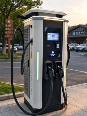 Giá tốt. Bộ sạc DC EV 120kW CCS1 CCS2 CHAdeMO GB/T 200-1000V OCPP 1.6J Trạm sạc nhanh màn hình 10 inch Trực tuyến