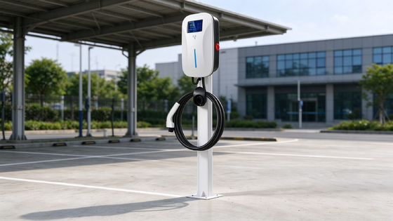 Giá tốt. Bộ sạc AC EV đứng loại 2 tầng 44kW Cổng kép 32A OCPP 1.6J Ethernet Fleet Depot Sạc cọc Trực tuyến