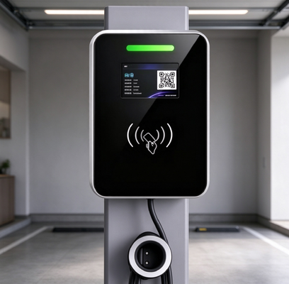 Giá tốt. 7.6kW Loại 1 AC EV sạc Quảng trường kính đậm nhiệt Wallbox 32A J1772 Home Trực tuyến